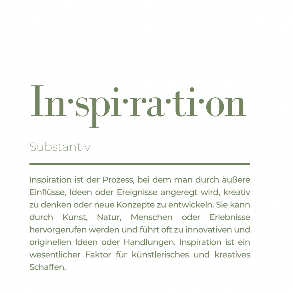 Was inspiriert dich?